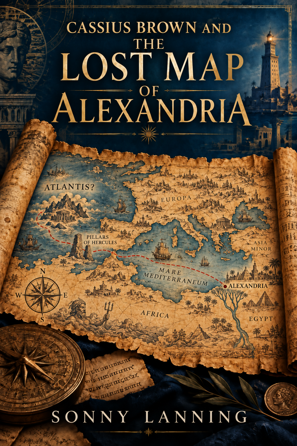Cassius Brown And The Lost Map of Alexandria by Sonny Lanning